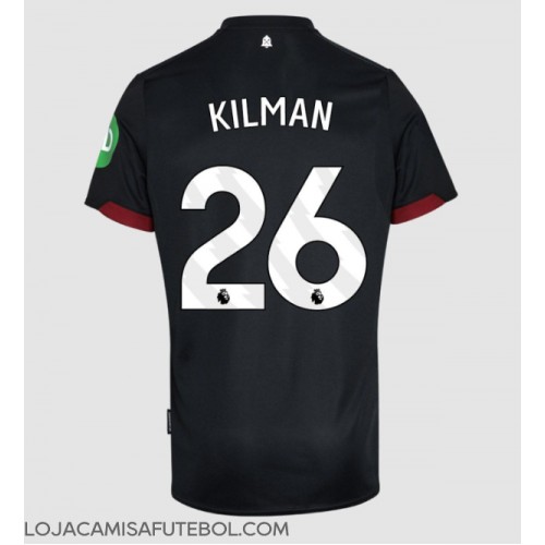 Camisa de Futebol West Ham United Max Kilman #26 Equipamento Secundário 2024-25 Manga Curta